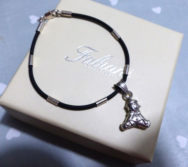 Bracciale argento 925 con ciondolo.NUOVO