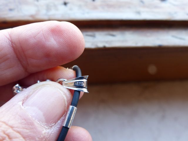 Bracciale argento 925 con ciondolo.NUOVO