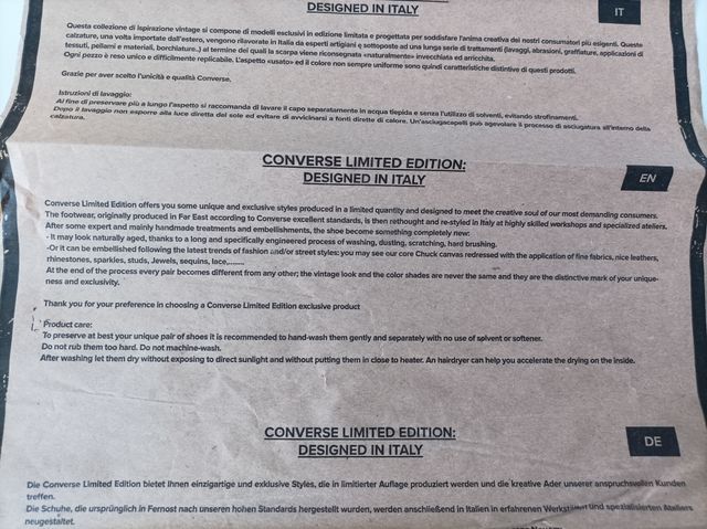 Sneakers Converse All Star Limited Edition