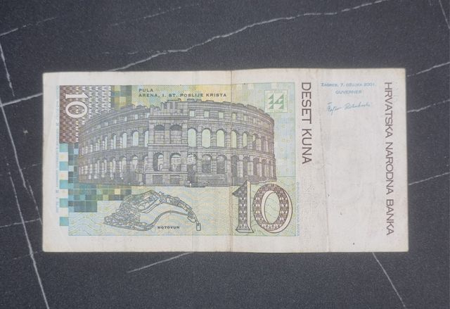 Banconota 10 Kune Croazia