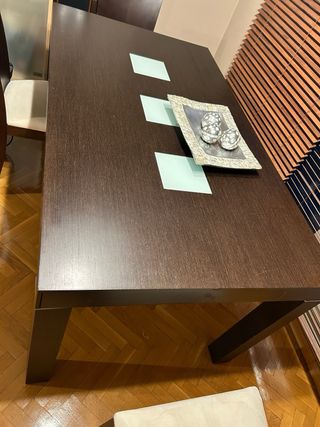 Mesa salon comedor wengue