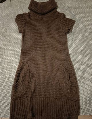 Vestito invernale a collo alto