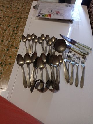 Lote de cubiertos antiguo