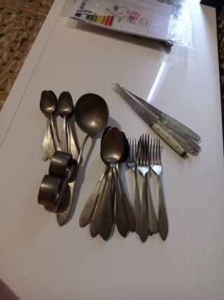Lote de cubiertos antiguo