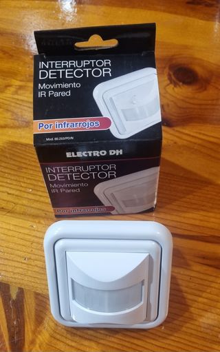 Interruptor detector movimiento IR pared