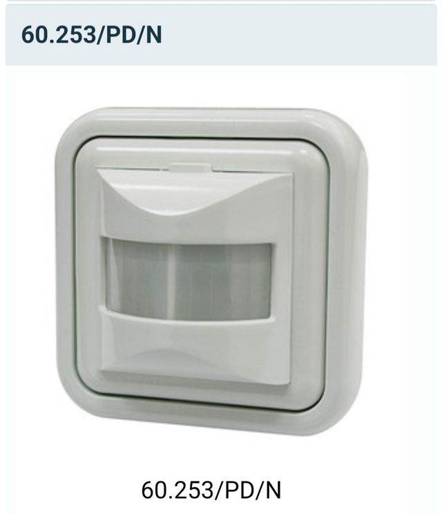 Interruptor detector movimiento IR pared