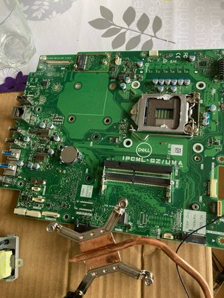 Placa base y fuente alimentacion.