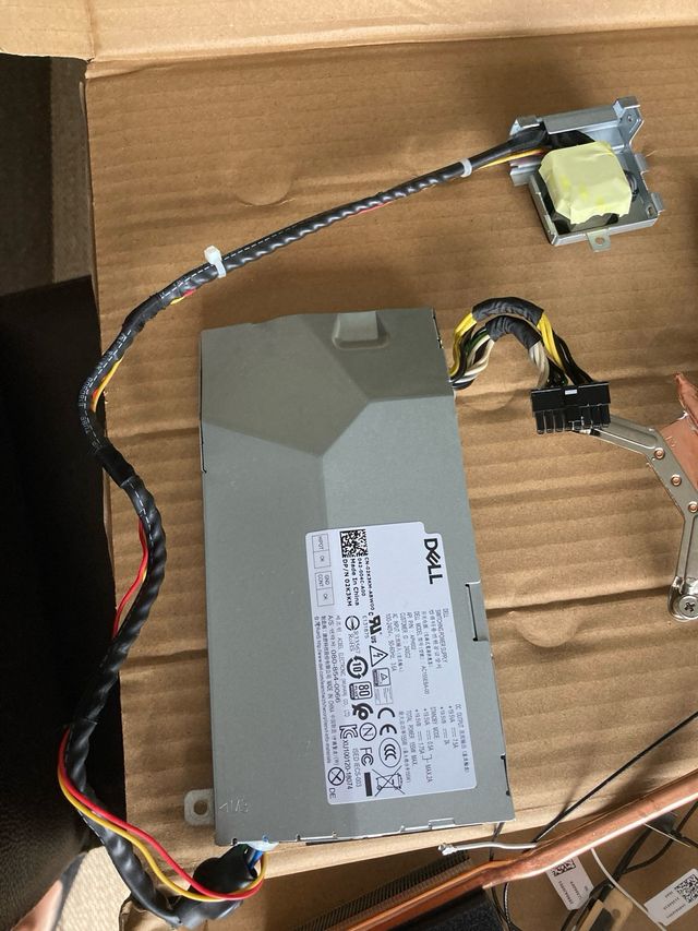 Placa base y fuente alimentacion.