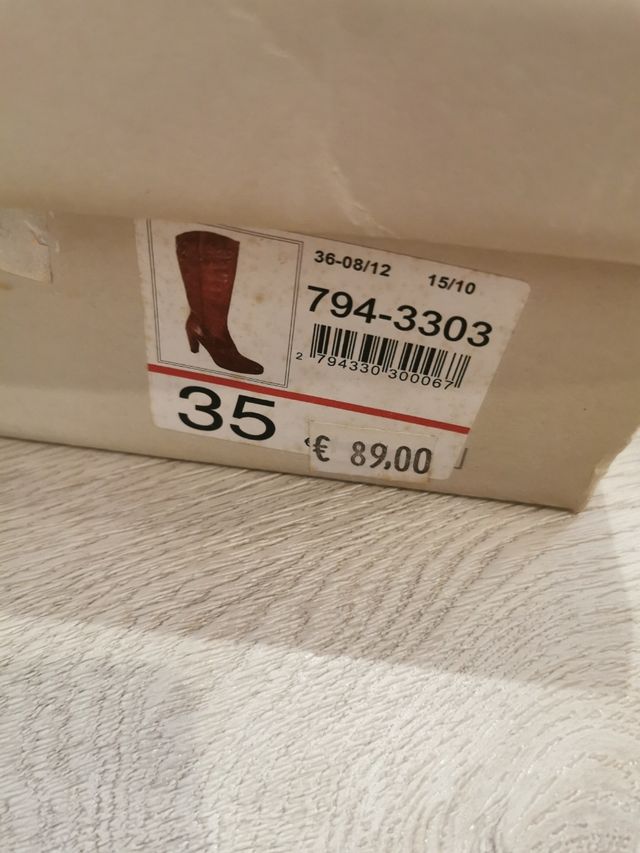 Botas de piel como nuevas