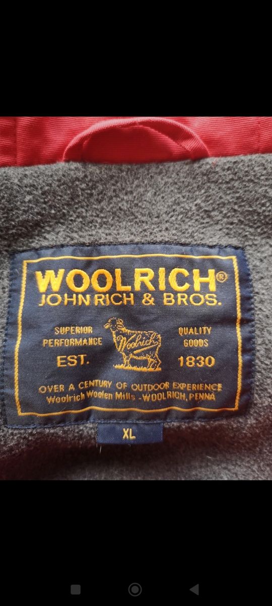 Woolrich rosso uomo