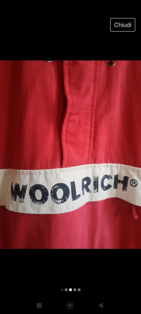Woolrich rosso uomo