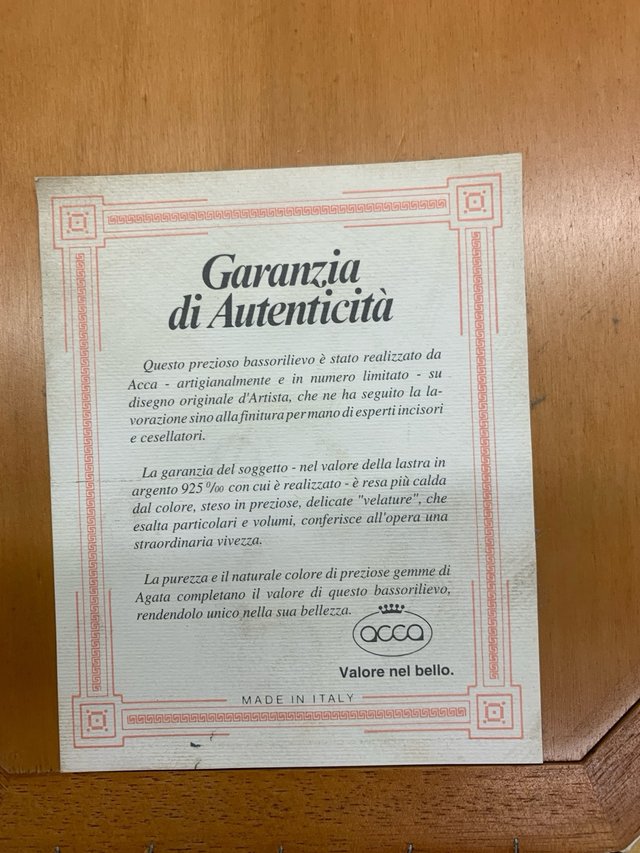 Cuadro en plata 925 virgen con el niño