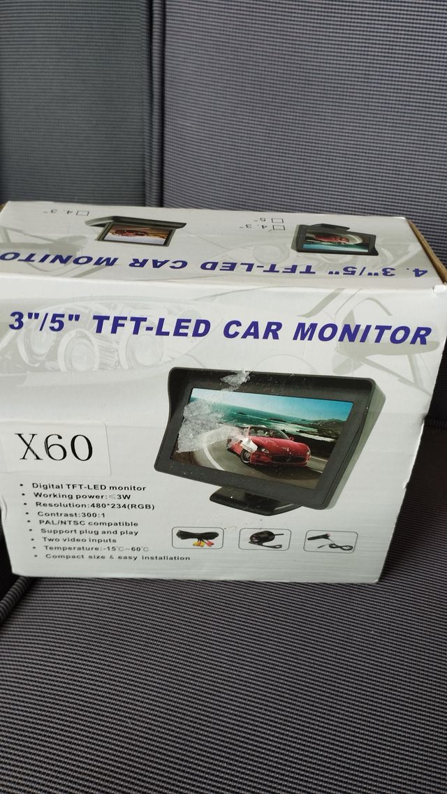 Pantalla de visión trasera para vehículos 5'