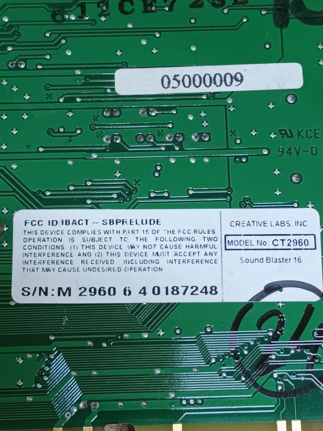 sound blaster 16, ct2960