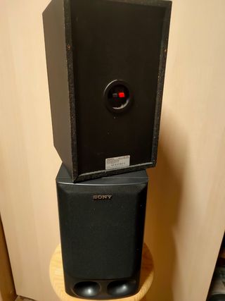 Dos altavoces sony