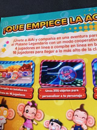 Super Monkey ball,banana Rumble LAMINA PROMOCIONAL