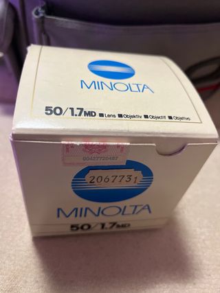 Scatola obiettivo minolta