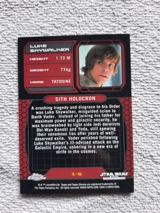 Trading cards Star Wars Chrome Perspective