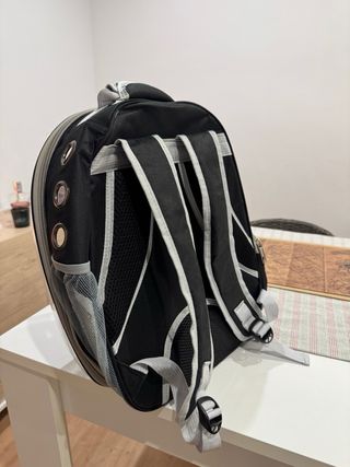 Maleta para gato transparente