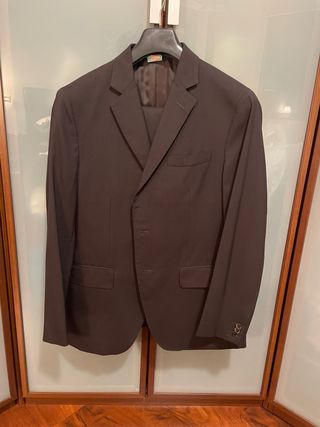 Traje marron/negro hombre Massimo Dutti