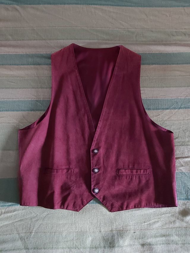 Chaleco hombre de piel