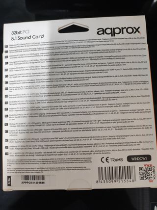 Tarjeta de sonido para Windows