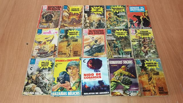 Lote de Novelas Belicas antiguas