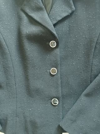 Giacca nera con glitter sartoriale