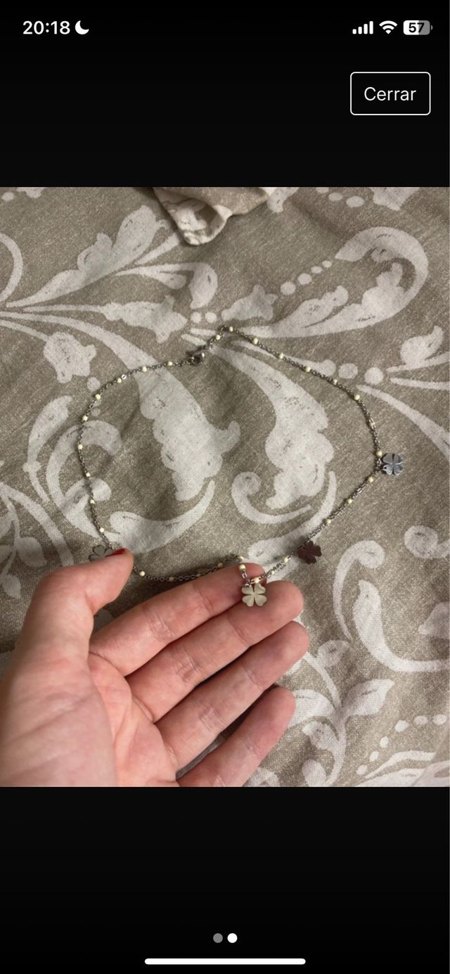 Collar treboles acero inoxidable