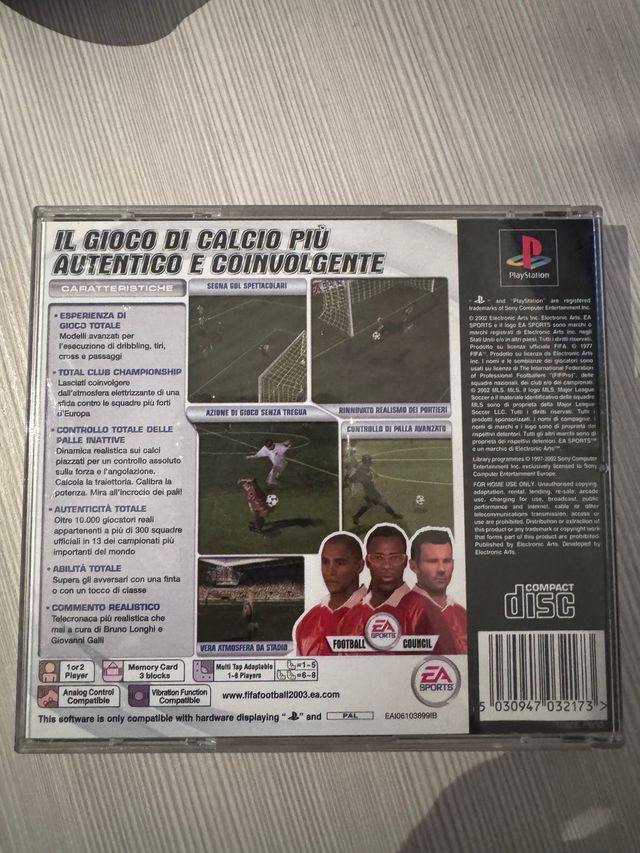 Gioco Fifa 2003 Playstation PS1 vintage come nuov📀