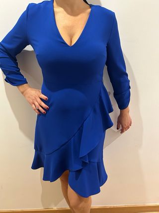 Vestido azul de fiesta 