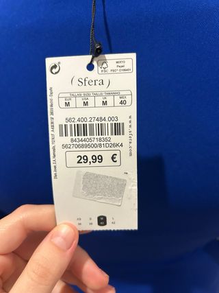 Vestido azul de fiesta 