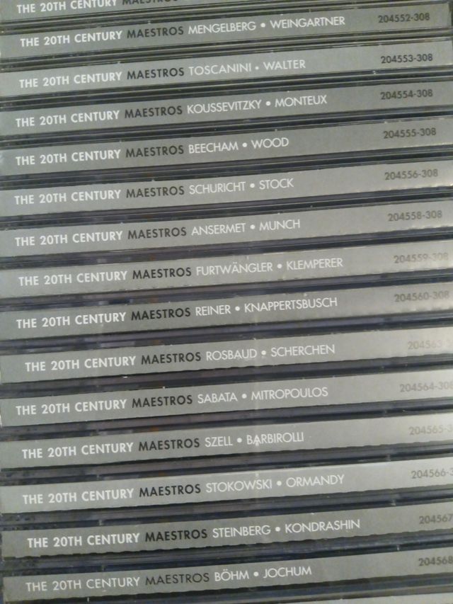 40 CDs.    THE  20TH  CENTURY.    MAESTROS.