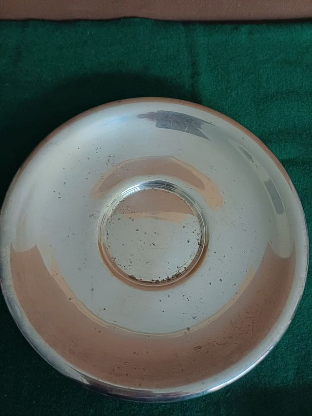 Piatto rotondo in silverplated