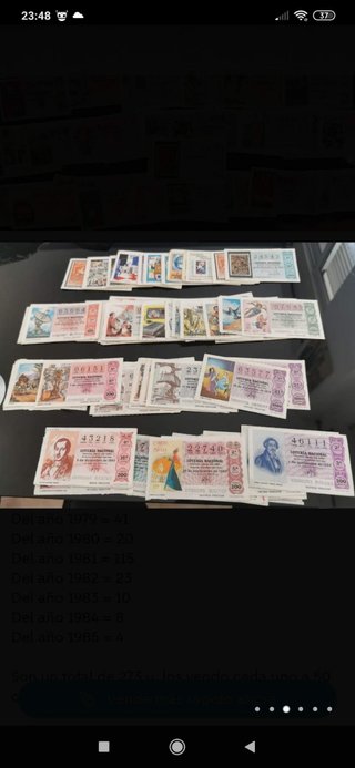 Lotería Nacional Antigua de todos los años