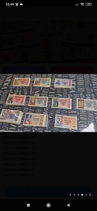 Lotería Nacional Antigua de todos los años