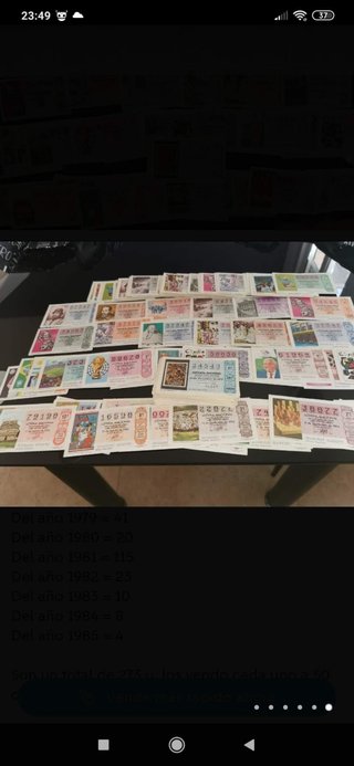 Lotería Nacional Antigua de todos los años