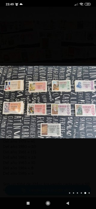 Lotería Nacional Antigua de todos los años