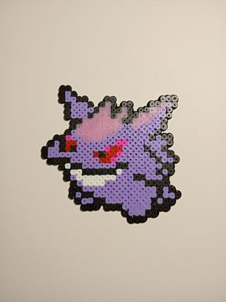 Hama beads de Gengar Pokemon