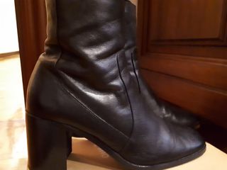 Botines de piel Zara