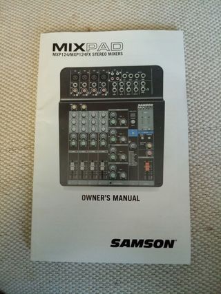 Mesa mezclas Samson MIXPAD MXP124FX