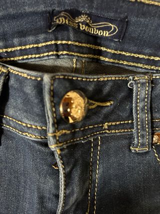 Jeans Nuovi Miss Bon Bon con brillantini