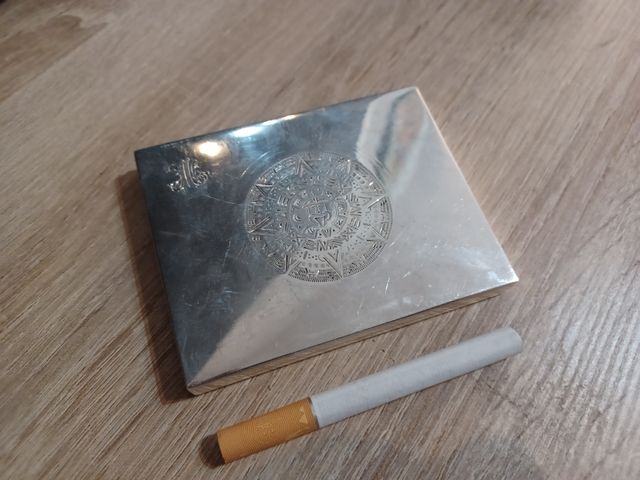 Pitillera plata de ley