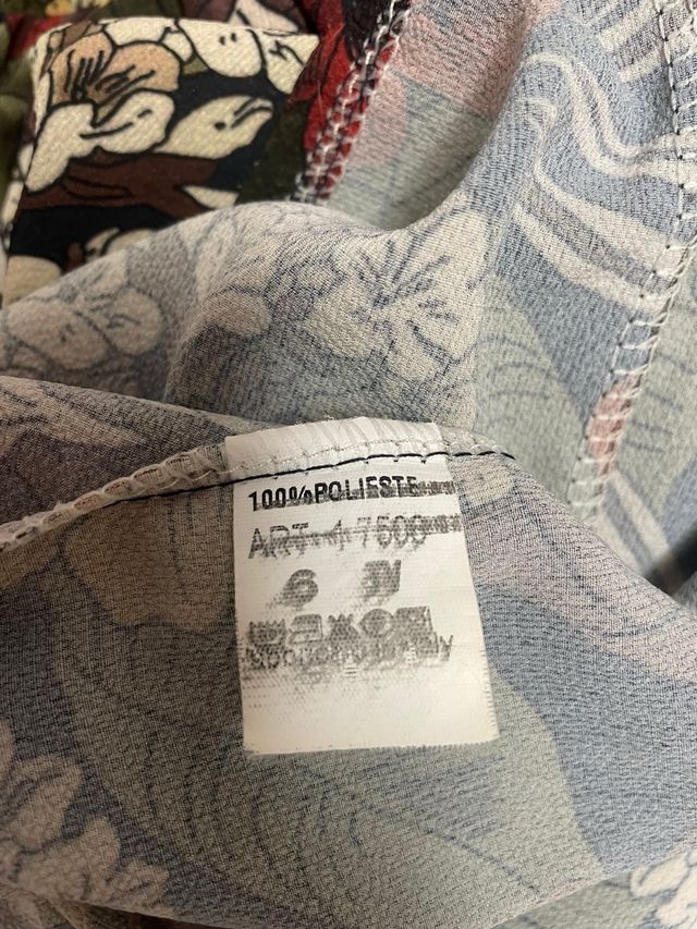 Vestido largo estampado 