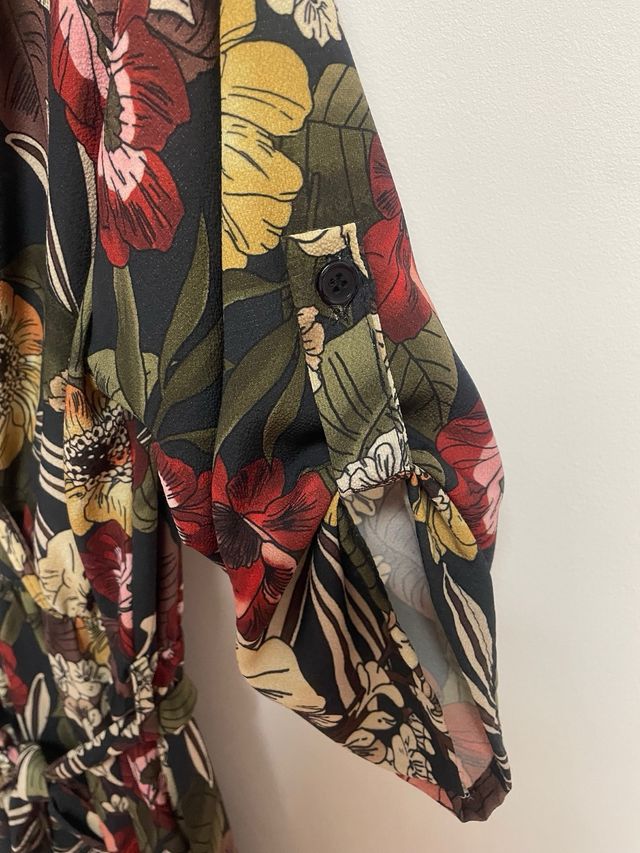 Vestido largo estampado 