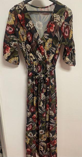 Vestido largo estampado