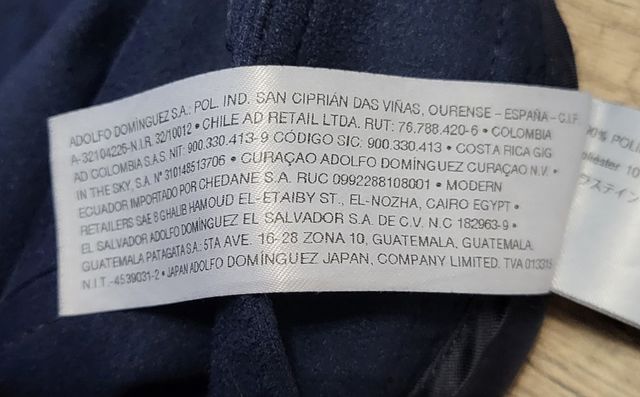 Pantalones mujer azul marino T 42