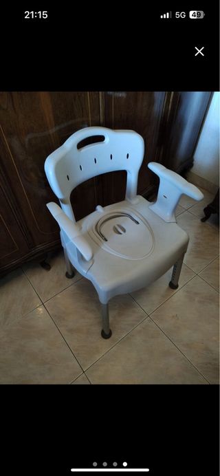 Silla para ducha con retrete