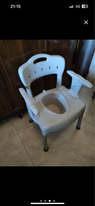 Silla para ducha con retrete