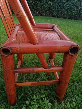 Sedia etnica in bambù